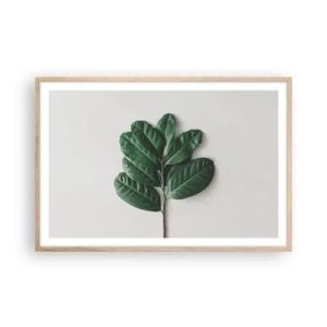 Poszter világos tölgy keretben - Rajz csak a természetről - 91x61 cm