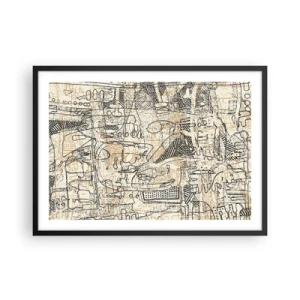 Poszter fehér keretben - Dekódolásra vár - 70x50 cm
