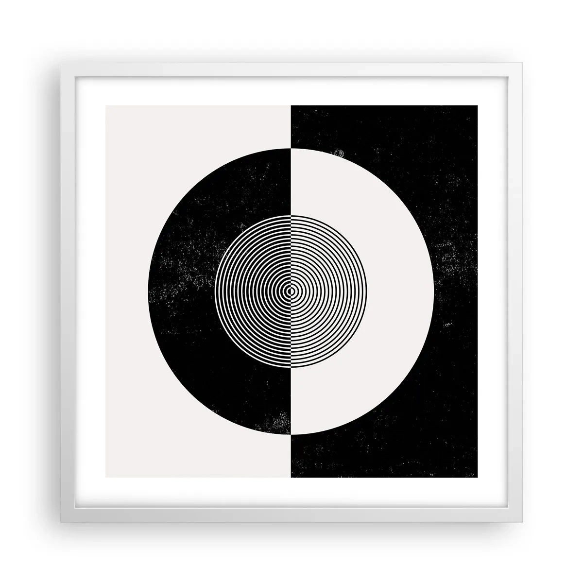 Poszter fekete keretben - Harmónia fekete-fehérben - 50x50 cm