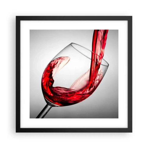 Poszter fehér keretben - Szín - mozgás - hang - 40x40 cm