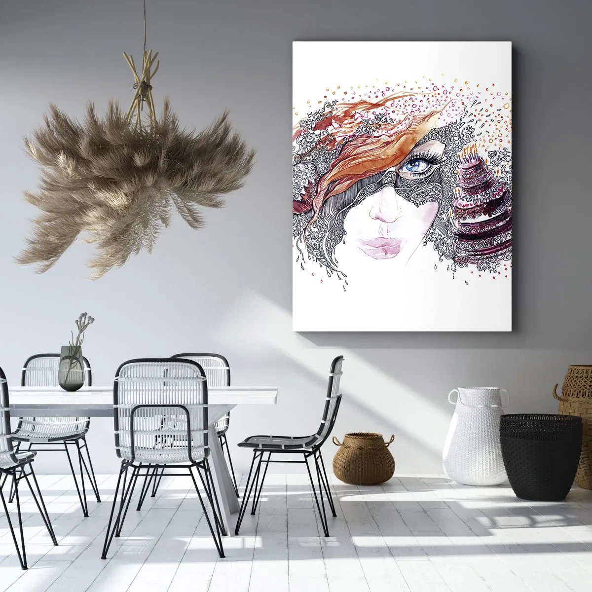 Vászonkép - Vele minden nap ünnep - 50x70 cm