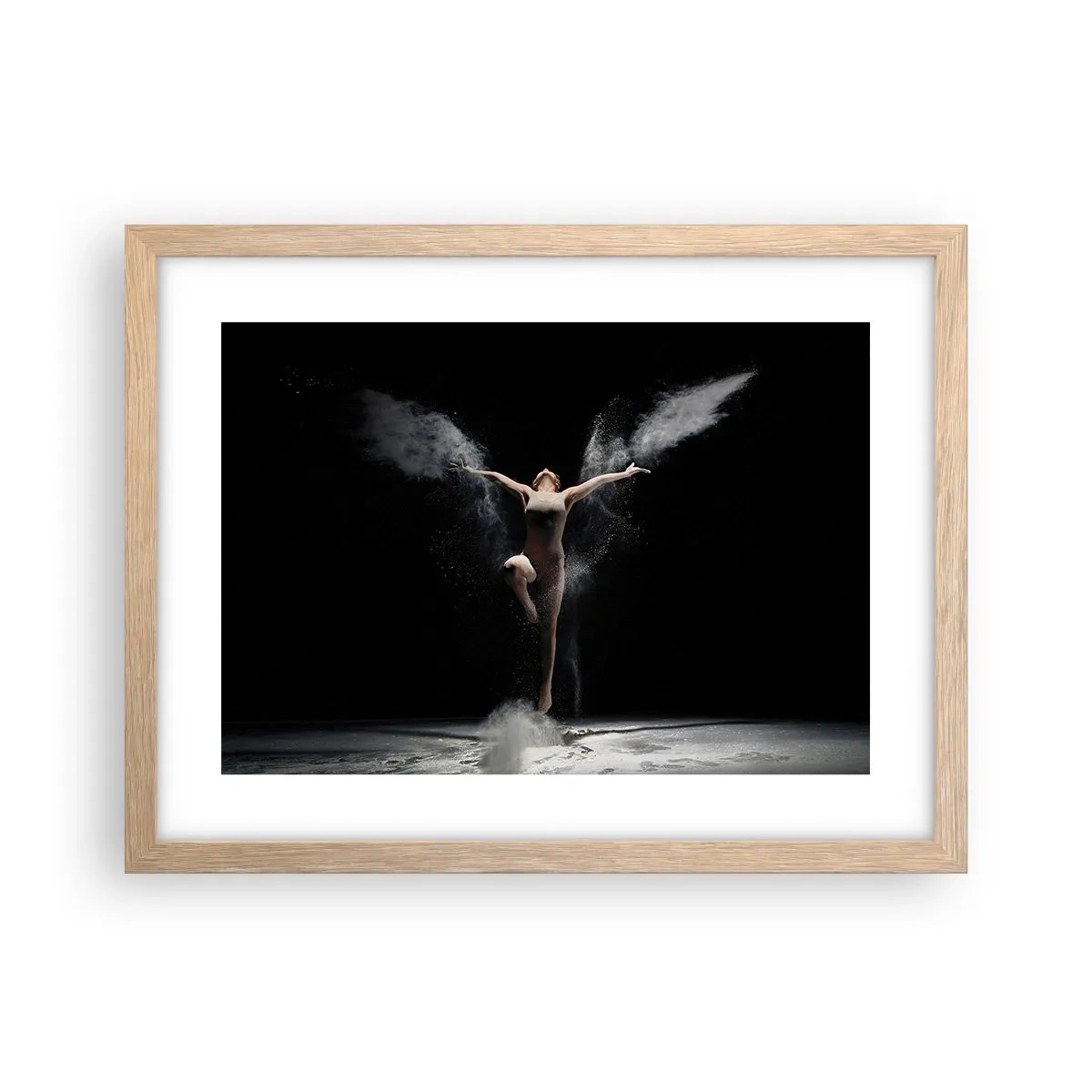 Poszter világos tölgy keretben - Elfek léteznek - 40x30 cm