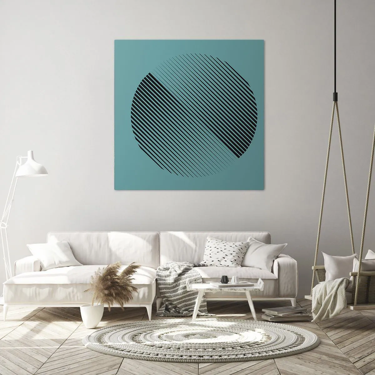 Vászonkép - A kör - egy geometriai variáció - 40x40 cm