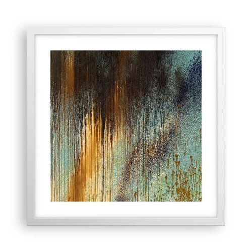 Poszter fekete keretben - Egy nem véletlen színes kompozíció - 40x40 cm