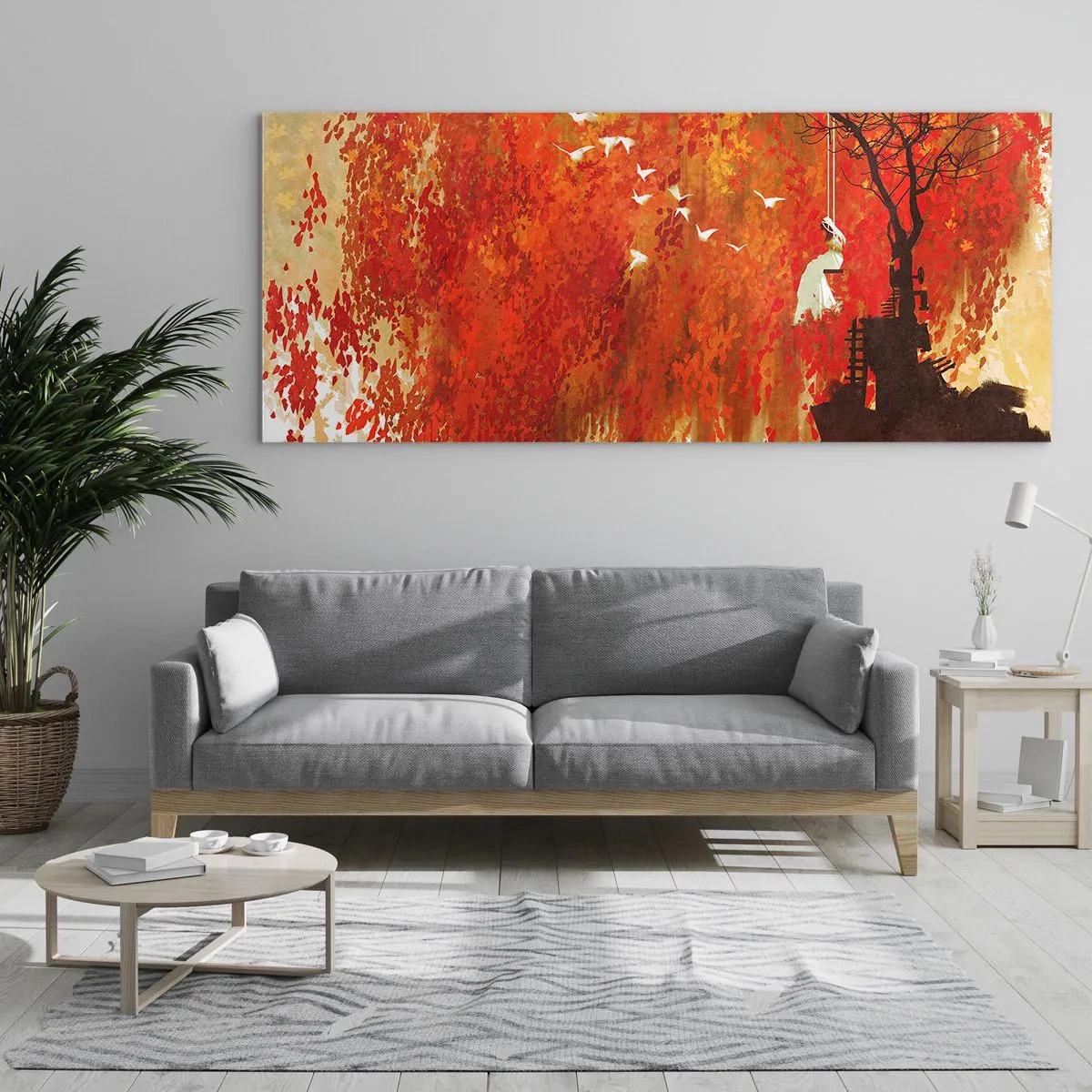 Üveg kép - Repül velünk? - 100x40 cm