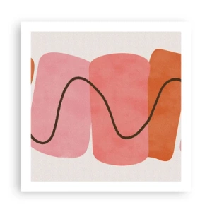 Poszter - Formák szelíd mozgása - 60x60 cm