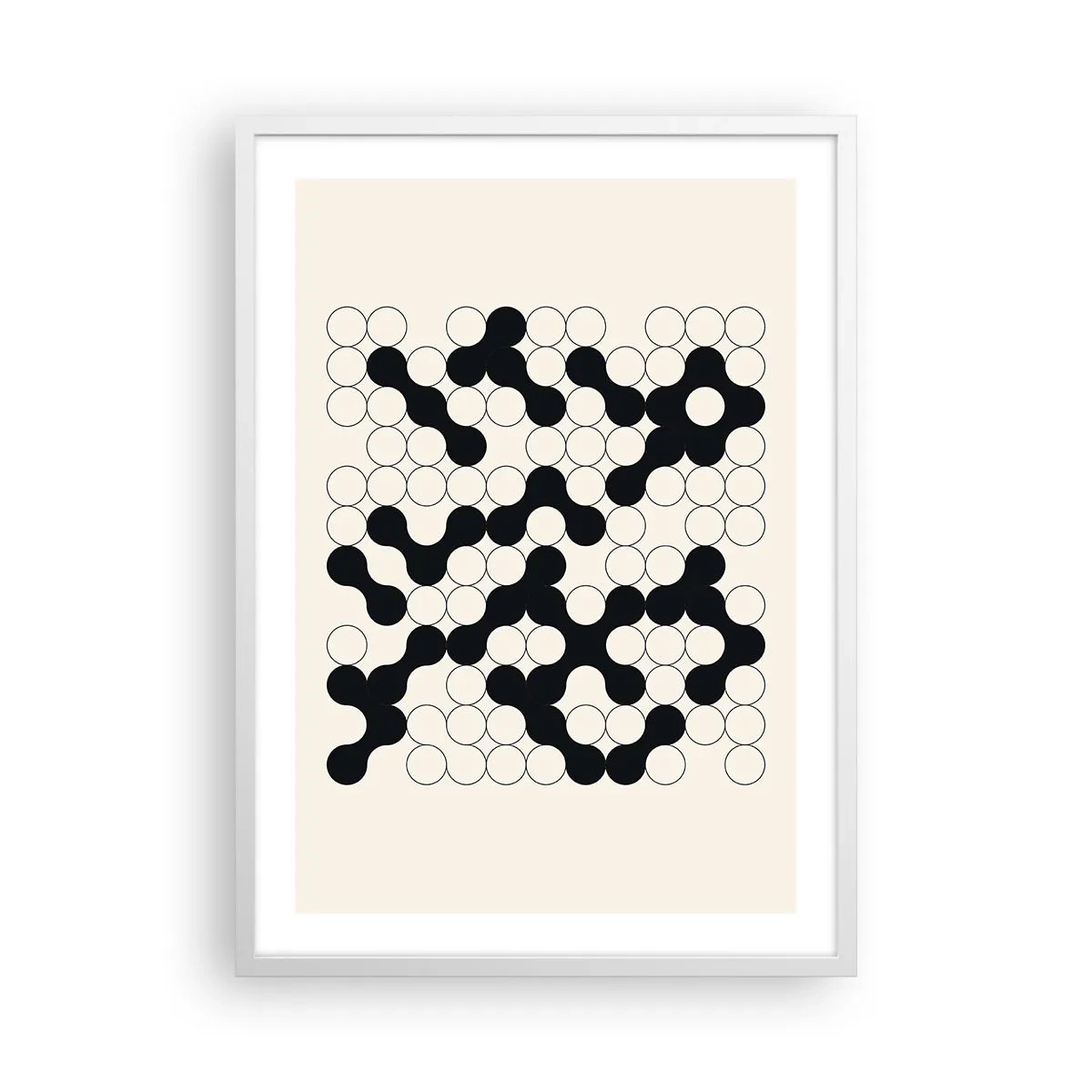 Poszter fekete keretben - Kínai játék - variáció - 50x70 cm