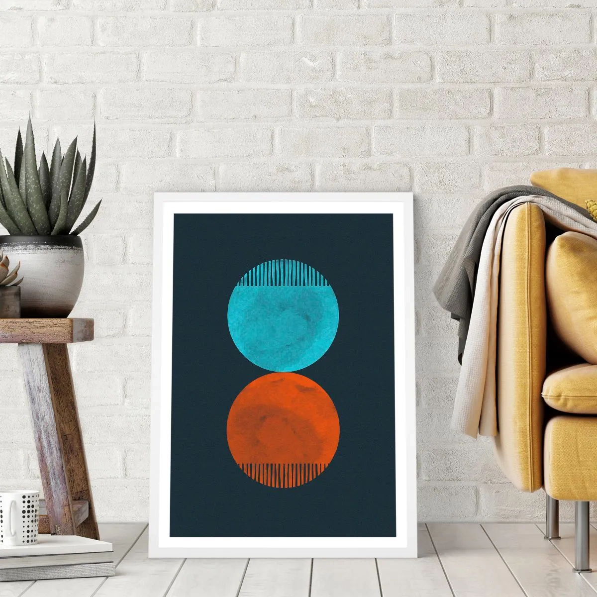 Poszter fekete keretben - Csak a geometria? - 30x40 cm