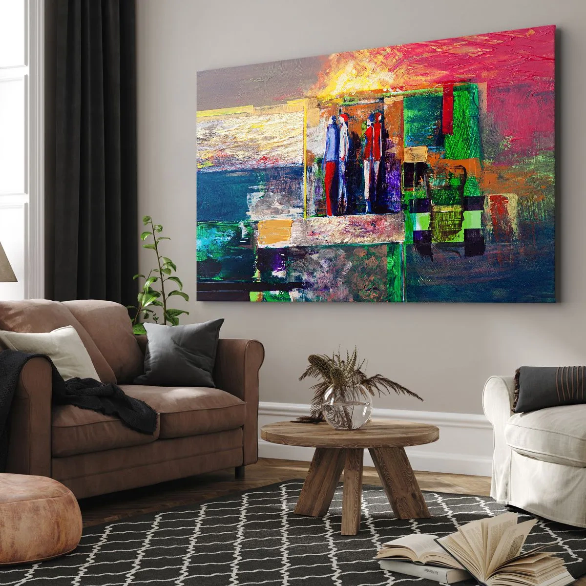 Vászonkép - Kapcsolatok és érzelmek - 70x50 cm