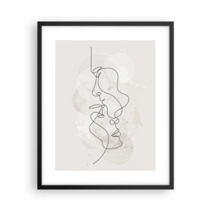 Poszter fehér keretben - Ölelésbe gabalyodva - 40x50 cm