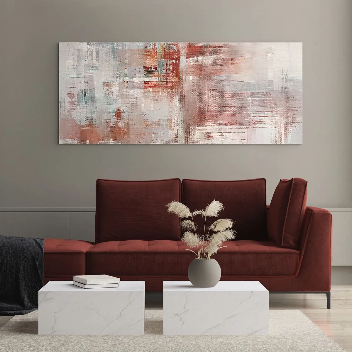 Üveg kép - Ködös. De rózsaszín - 120x50 cm