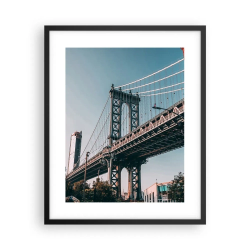 Poszter fehér keretben - A város hullámai fölött - 40x50 cm