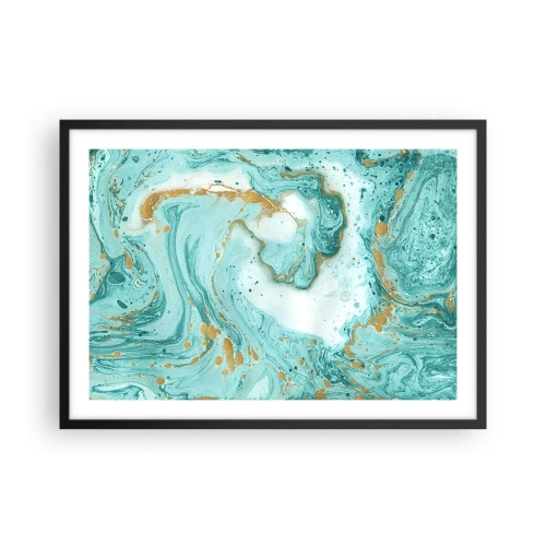 Poszter fehér keretben - Az Edo-korszak nagy hulláma alatt - 70x50 cm