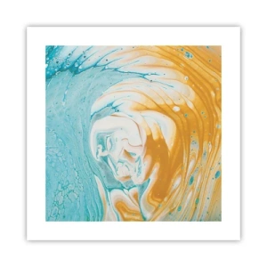 Poszter - Pasztell örvény - 40x40 cm