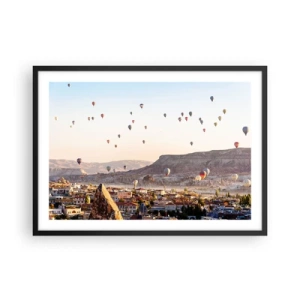 Poszter fehér keretben - Mint a hajók az égen - 70x50 cm