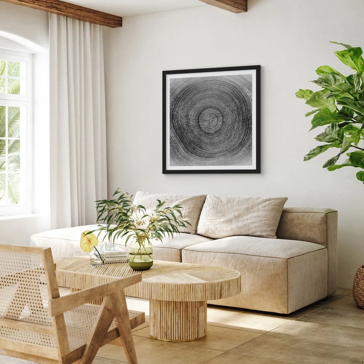 Poszter fehér keretben - Az idők jele - 50x50 cm