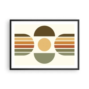 Poszter fehér keretben - A Föld színeiben - 70x50 cm
