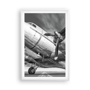 Poszter fekete keretben - Mindig kész a repülésre - 61x91 cm