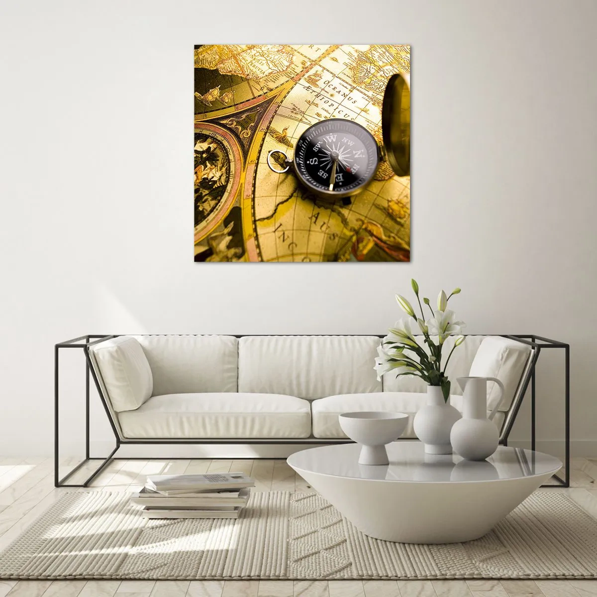 Üveg kép - Vagy talán a világ végére? - 40x40 cm