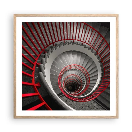Poszter világos tölgy keretben - Építészeti játékok - 60x60 cm
