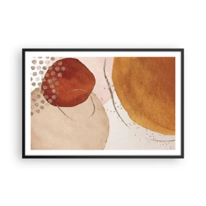 Poszter fehér keretben - Gömbölyűség és mozgás - 91x61 cm