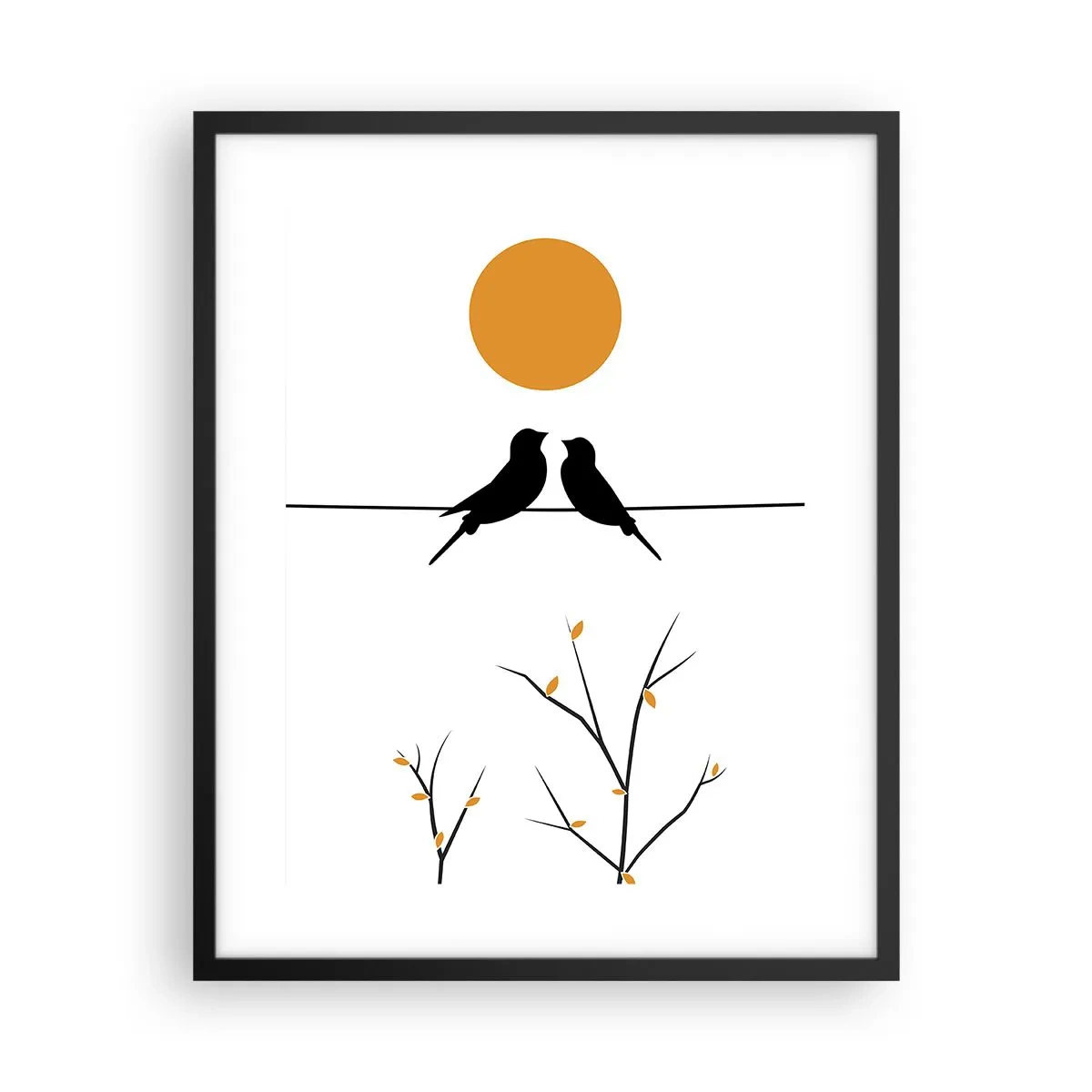 Poszter fehér keretben - Fülemüle este - 40x50 cm