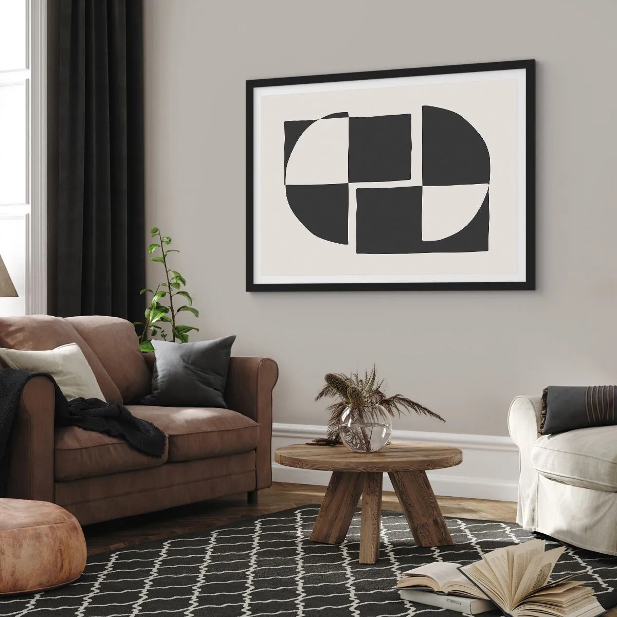 Poszter fehér keretben - Antitézis – szintézis - 91x61 cm