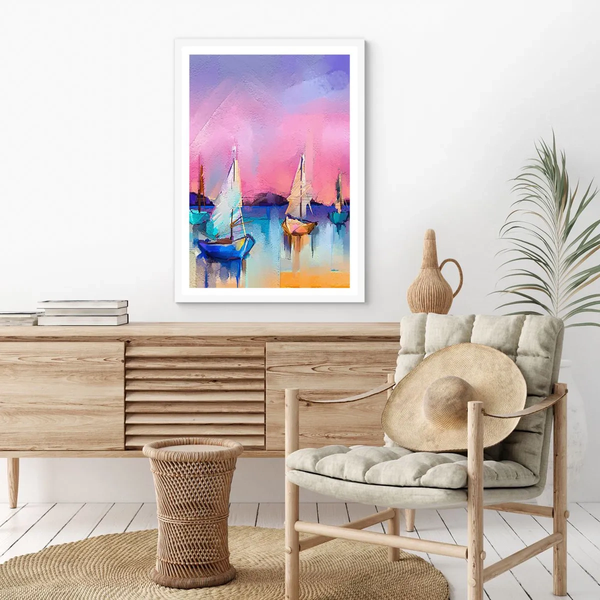 Poszter fekete keretben - Irány: széles vizek - 50x70 cm