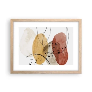 Poszter világos tölgy keretben - Mint a könnyű, friss levegő - 40x30 cm