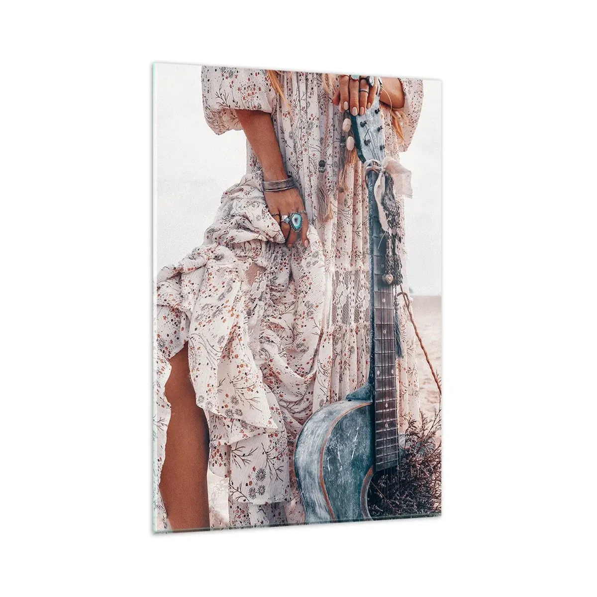 Üveg kép - Hippik az úton - 80x120 cm