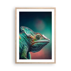 Poszter világos tölgy keretben - Látsz engem? Nem jó... - 50x70 cm