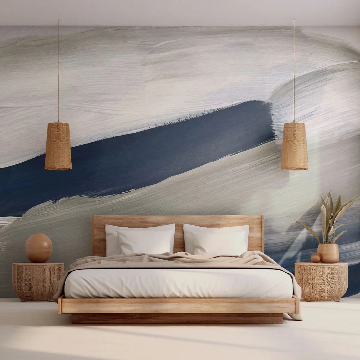 Fotótapéta Premium Canvas - Találkozás a fehérrel - Darab, Minimalista, Modern - 250x175 cm