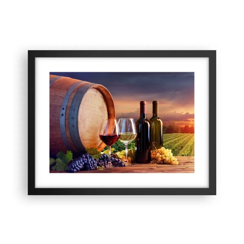 Poszter fehér keretben - Az életnek itt íze van - 40x30 cm