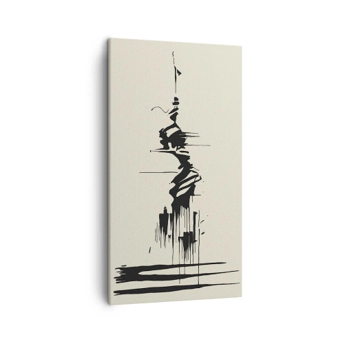 Vászonkép - Sietős absztrakció - 45x80 cm