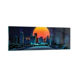 Üveg kép - Még mindig a valóságba akarsz menni? - 90x30 cm