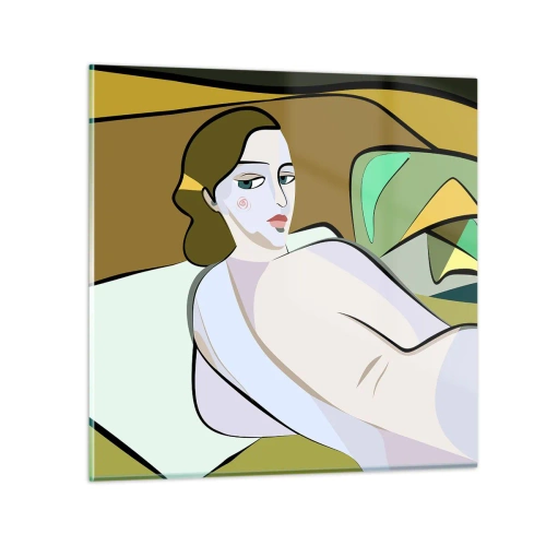 Üveg kép - Intim portré - 70x70 cm