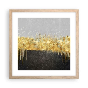 Poszter világos tölgy keretben - Befelé és felfelé - 40x40 cm