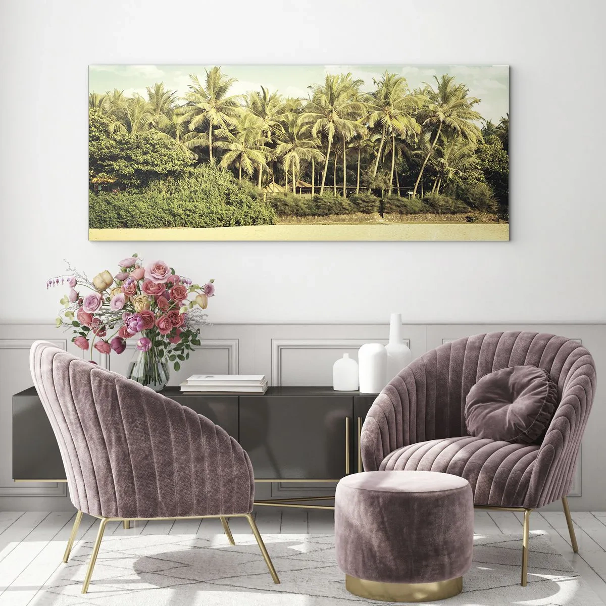 Üveg kép - Talán itt? - 100x40 cm