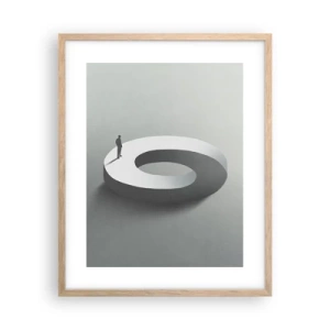 Poszter világos tölgy keretben - És bölcsnek lenni - 40x50 cm