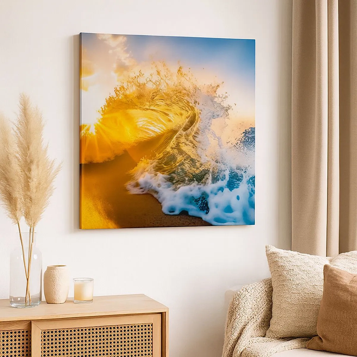 Vászonkép - Játék a homokban - 30x30 cm