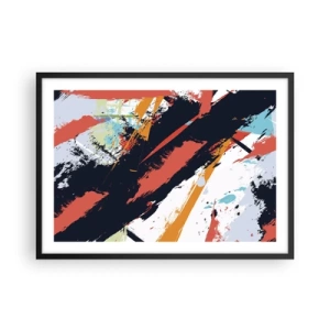 Poszter fehér keretben - Dinamikus kompozíció - 70x50 cm