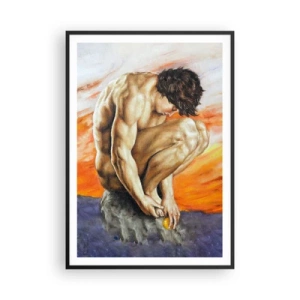 Poszter fehér keretben - Elmerülve önmagában - 70x100 cm