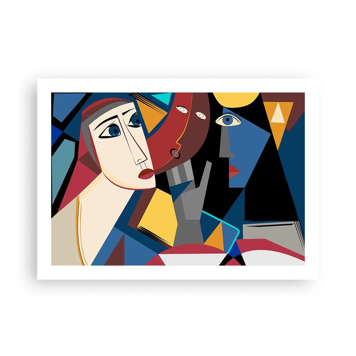 Poszter - Kubisták beszélgetése - 70x50 cm