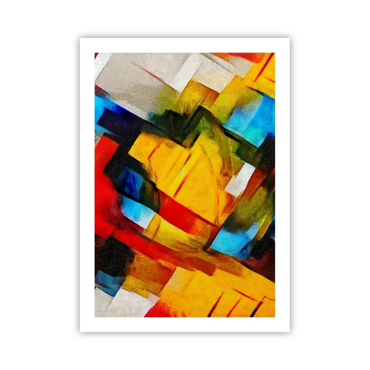 Poszter - Többszínű réteges - 50x70 cm