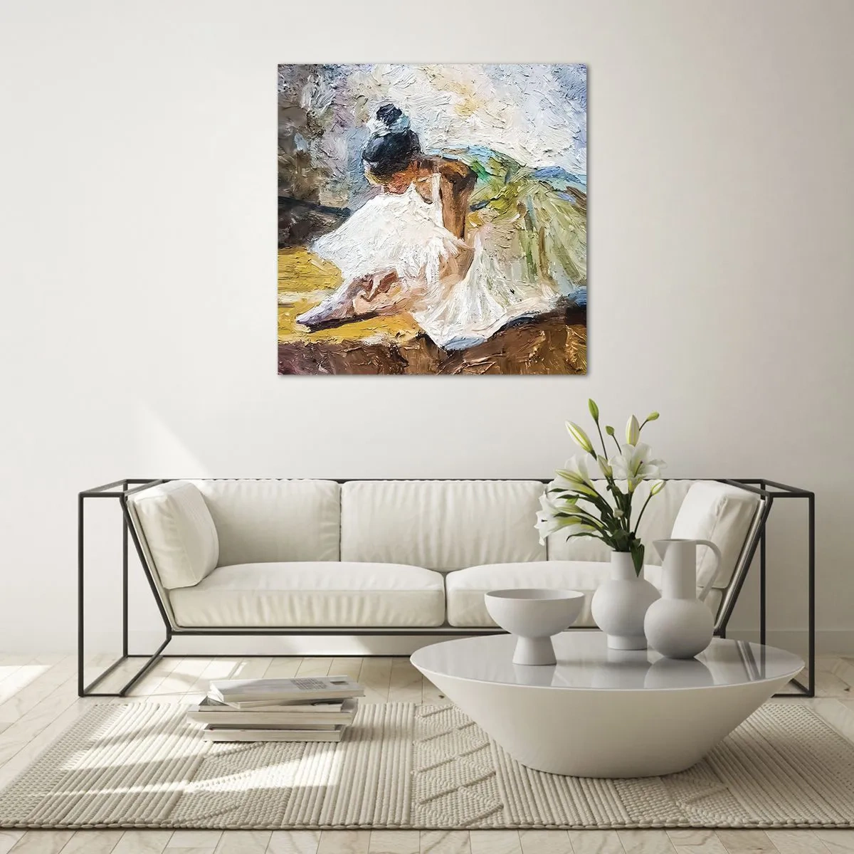 Üveg kép - Degas festményéből - 70x70 cm