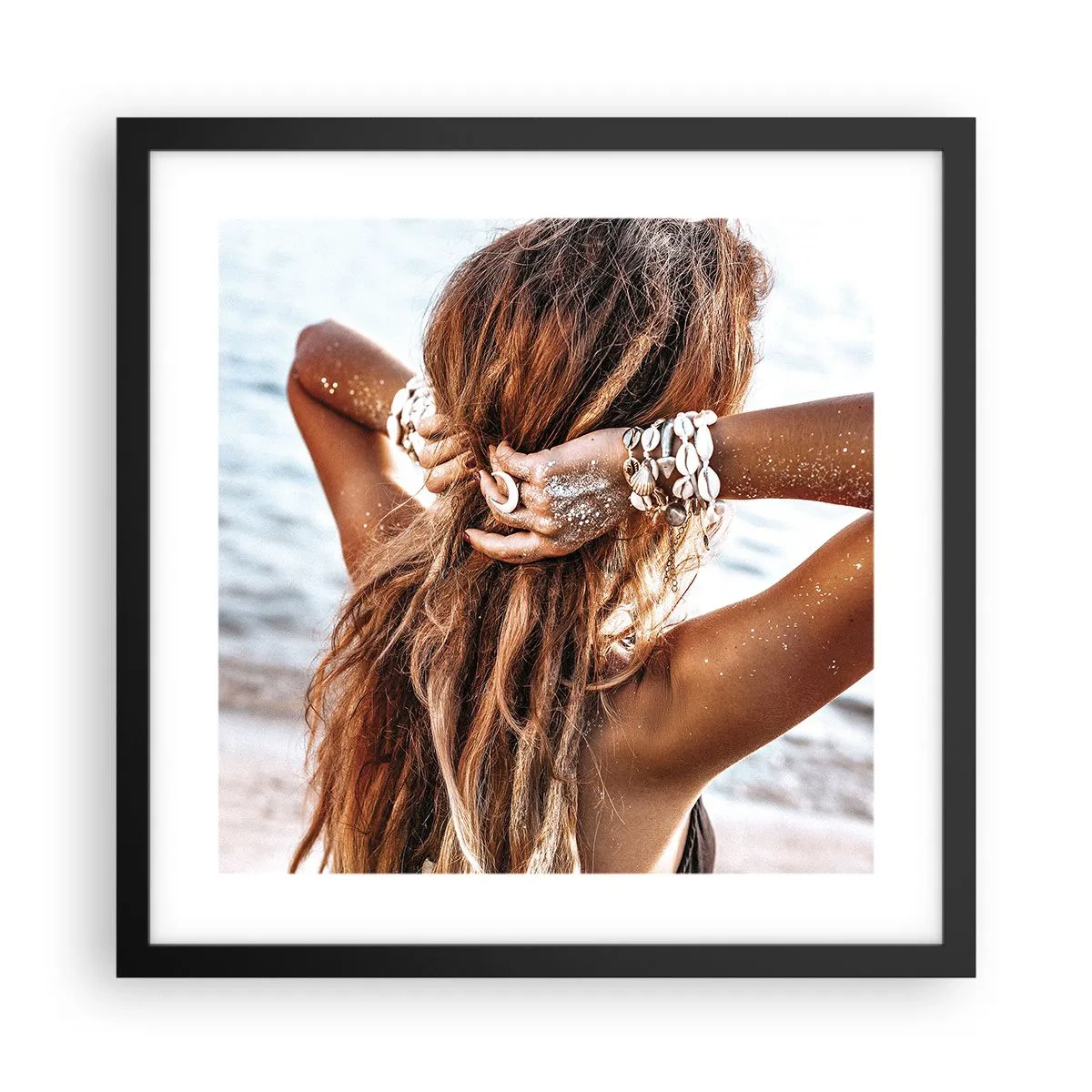 Poszter fehér keretben - A víz és a nap testvére - 40x40 cm