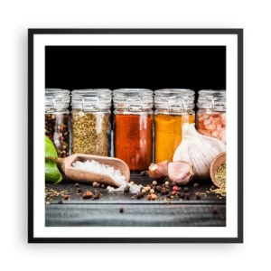 Poszter fehér keretben - Hogy az életnek legyen íze - 60x60 cm