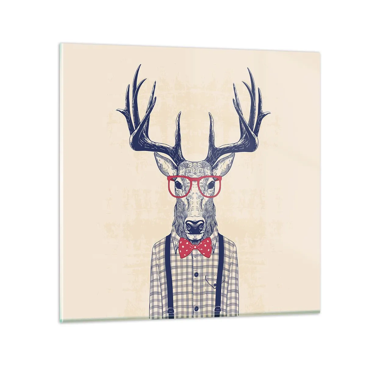 Üveg kép - Mókás extravagancia - 40x40 cm