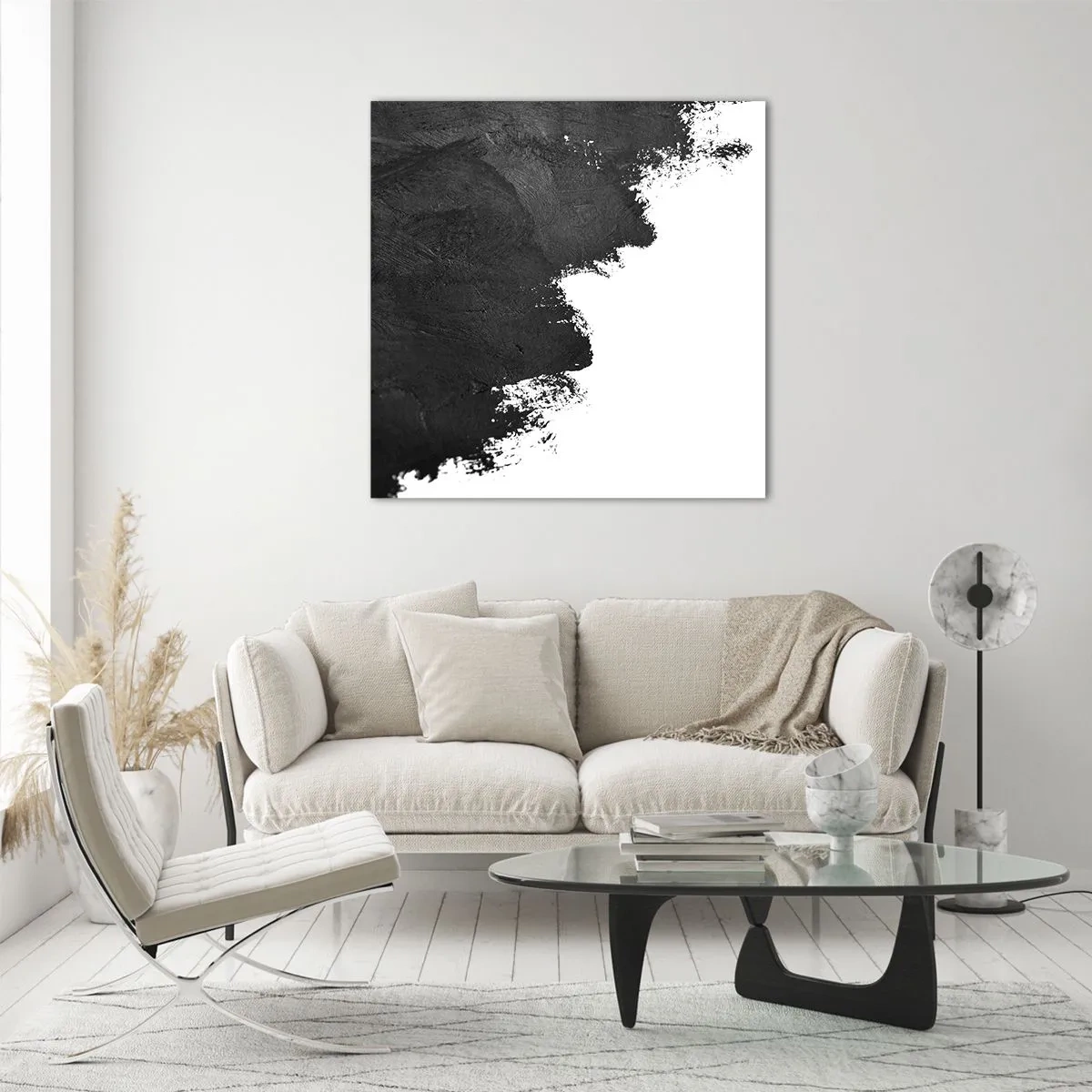 Üveg kép - Elemek: föld - 40x40 cm