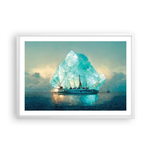 Poszter fekete keretben - Sarkvidéki gyémánt - 70x50 cm